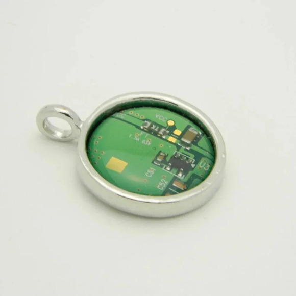 Computer Chip Necklace Pendant - Picture 2 of 4